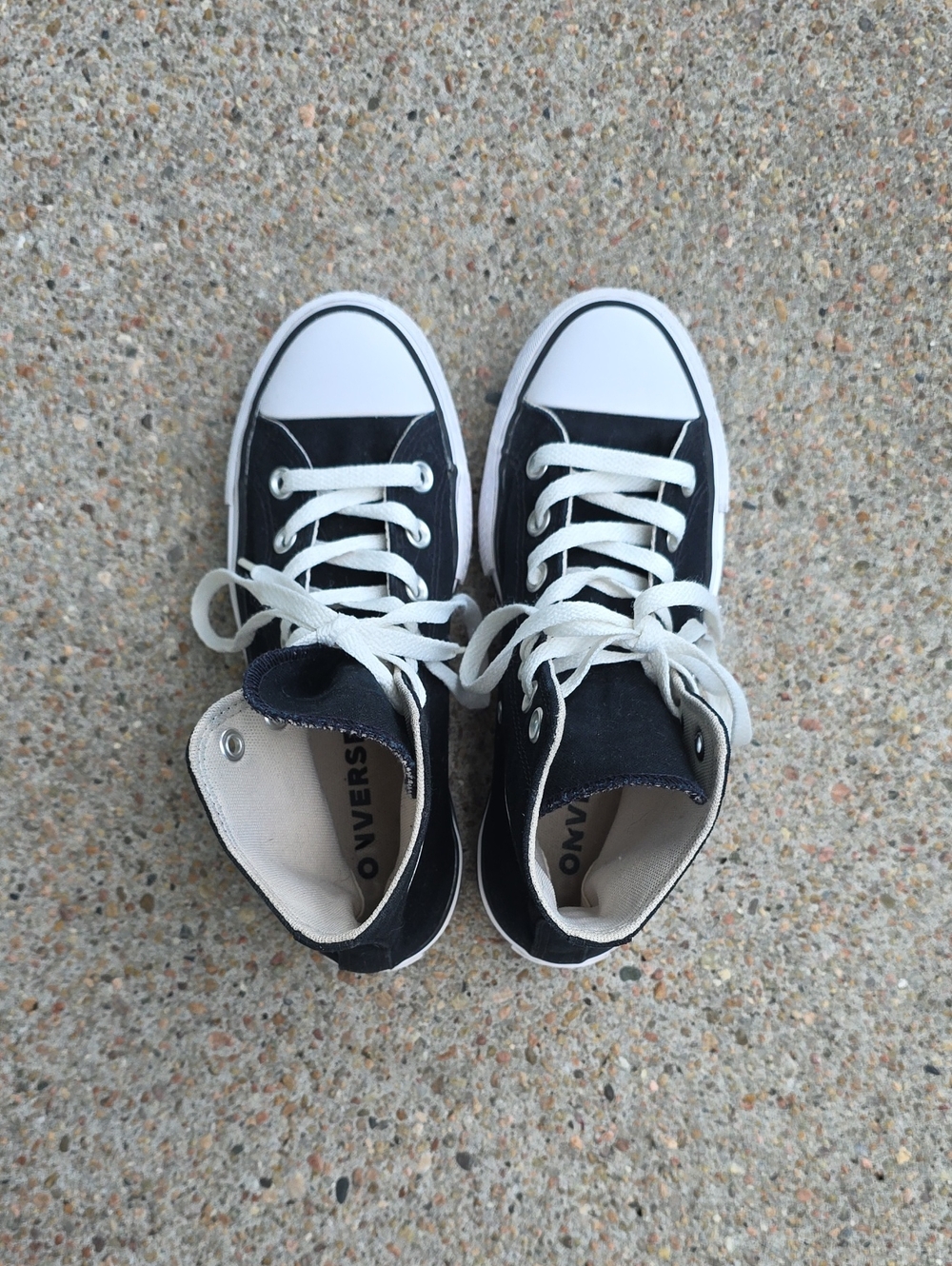 Converse Chuck Taylor All Star Black Canvas Lift Platform High Tops Size 6 - Picture 4 of 10